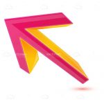 Colorful 3D Arrow